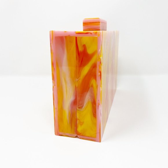 Acrylic Party Box in Pink and Yellow - Picture 2 of 13